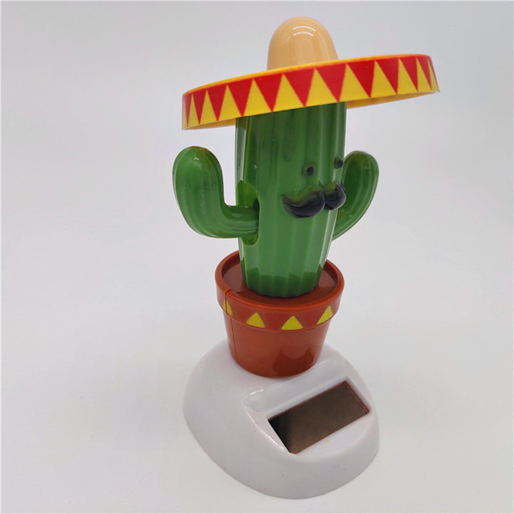 Solar head shaking doll car decoration