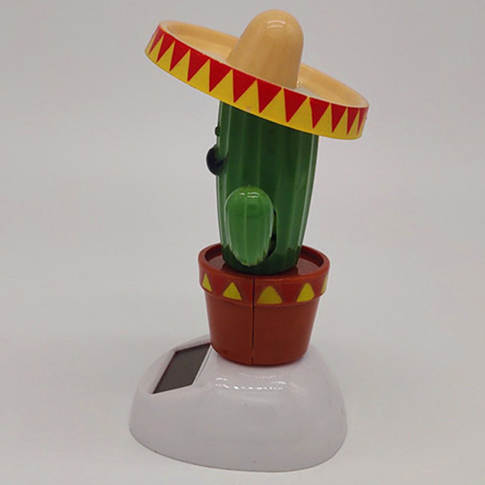 Solar head shaking doll car decoration