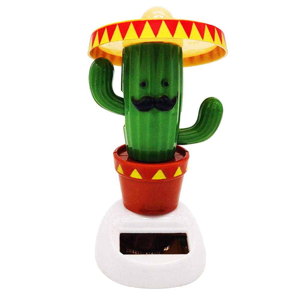 Solar head shaking doll car decoration