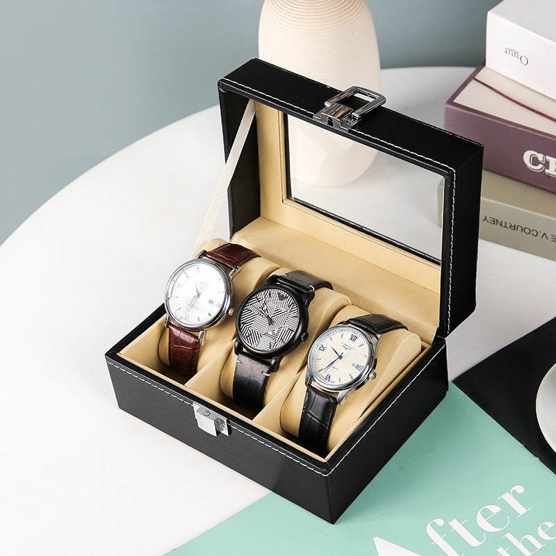 Double Layer Jewelry Box Standard Leather