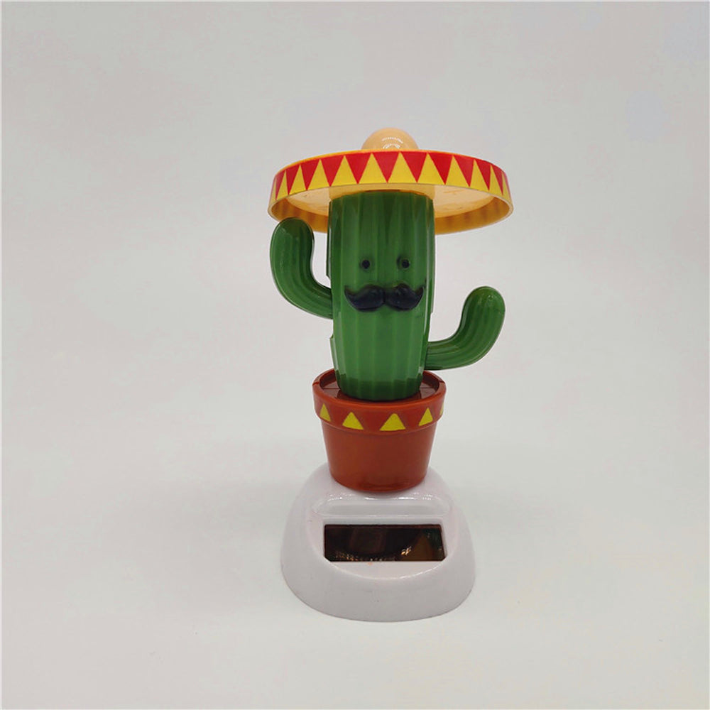 Solar head shaking doll car decoration