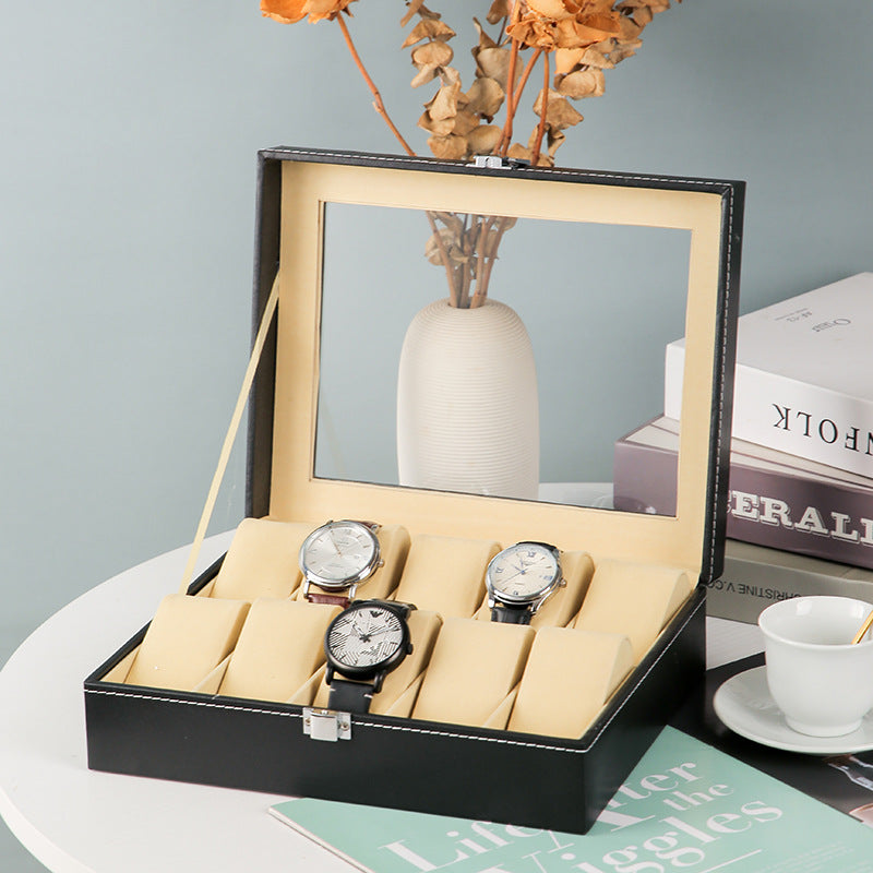Double Layer Jewelry Box Standard Leather