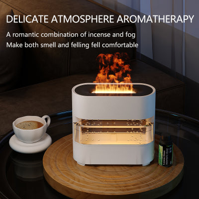 New Products Rain Cloud Fire Humidifier Water Drip Novedades Rain Water Diffuser Fire Flame Humidifier Aroma Diffuser
