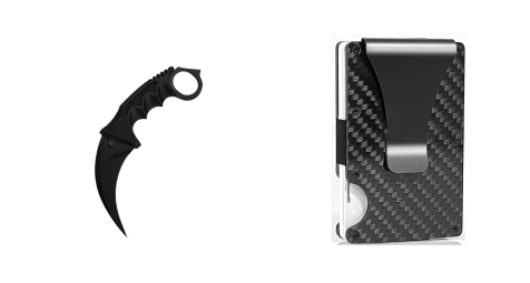 Bank card holder carbon fiber RFID card pack