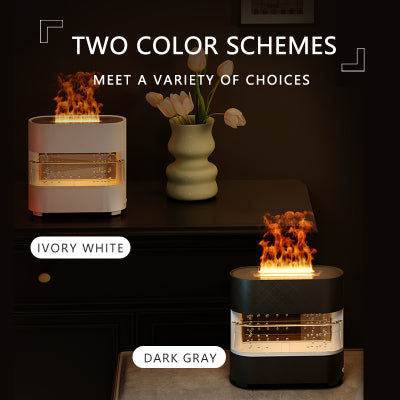 New Products Rain Cloud Fire Humidifier Water Drip Novedades Rain Water Diffuser Fire Flame Humidifier Aroma Diffuser