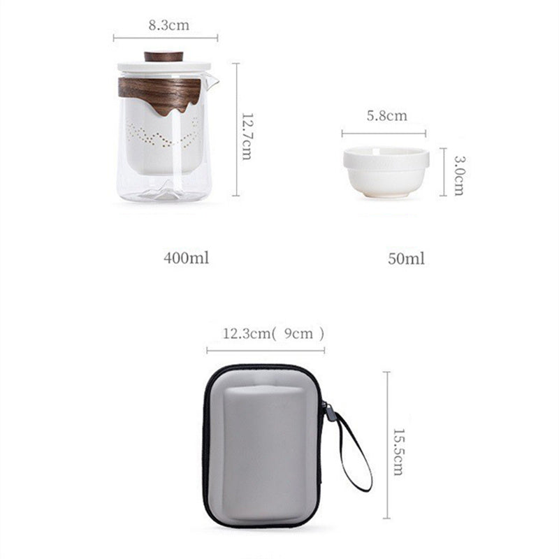 Your tea set for on the go - made of ceramic