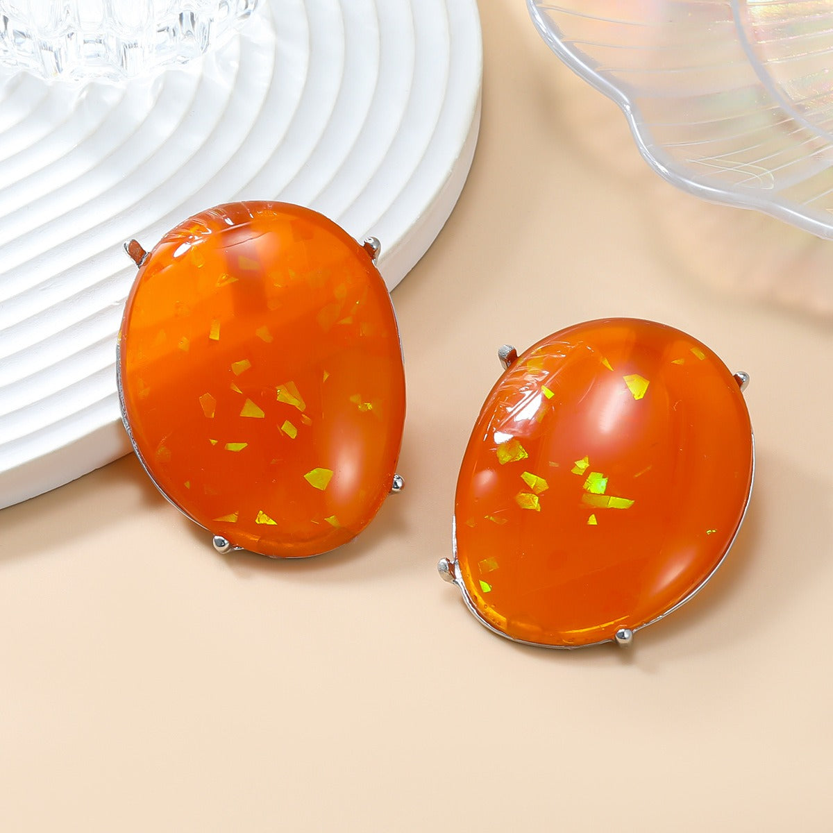 Resin Earrings for Women Fashion Holiday Party Jewelry