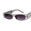 New Fashion Box Sunglasses European and American Trendy Box Sunglasses Network Style Diamond Plated Box Sunglasses