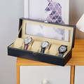 Double Layer Jewelry Box Standard Leather