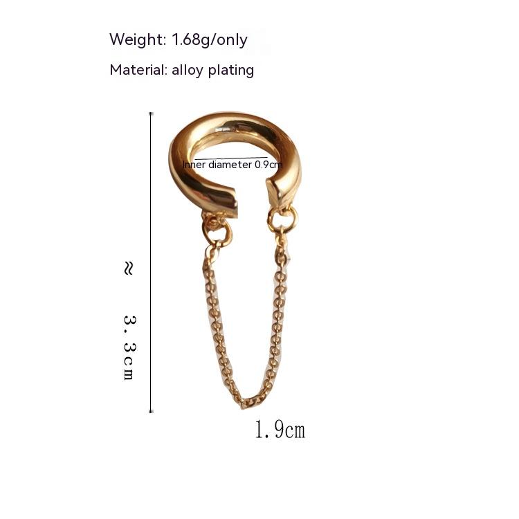 Shaped Ear Clip Chain Style