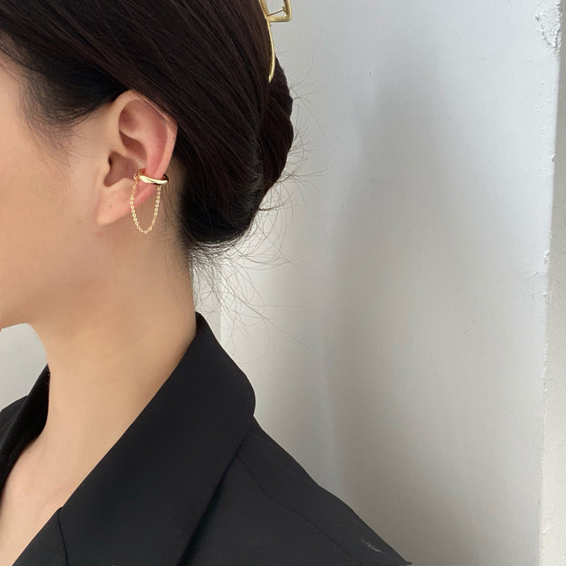 Shaped Ear Clip Chain Style