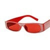 New Fashion Box Sunglasses European and American Trendy Box Sunglasses Network Style Diamond Plated Box Sunglasses